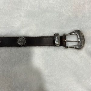 Southwestern vintage brown belt with studs and bucle